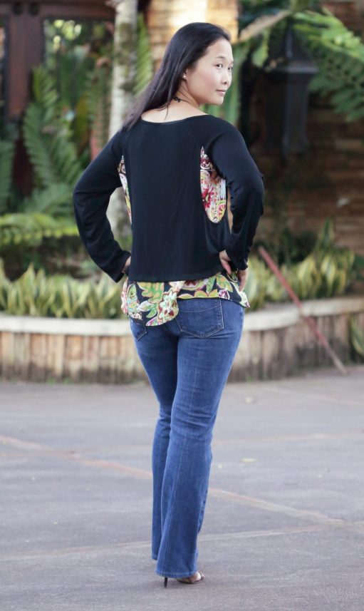 Paulina Top PDF Sewing Pattern Back View