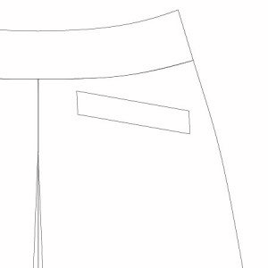 Emily Culottes PDF Pattern Slanted Welt Pocket