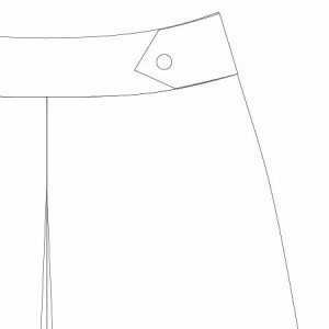 Emily Culottes PDF Pattern Waist Tab Option