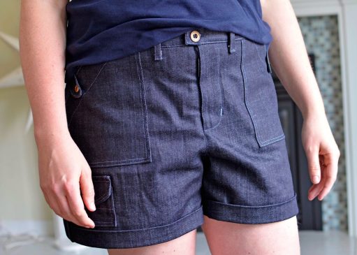 Angelia Shorts PDF Sewing Pattern - View B