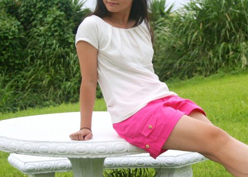 Angelia Shorts PDF Sewing Pattern - View B