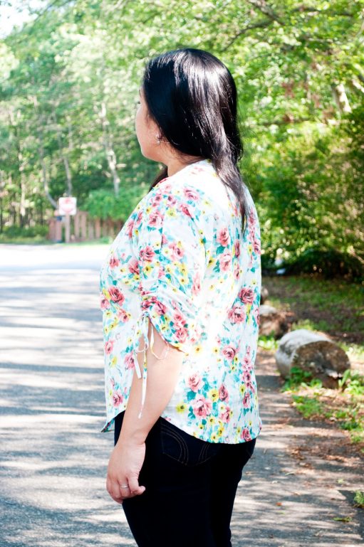 Ilyn in her Carey Top - PDF Sewing Pattern