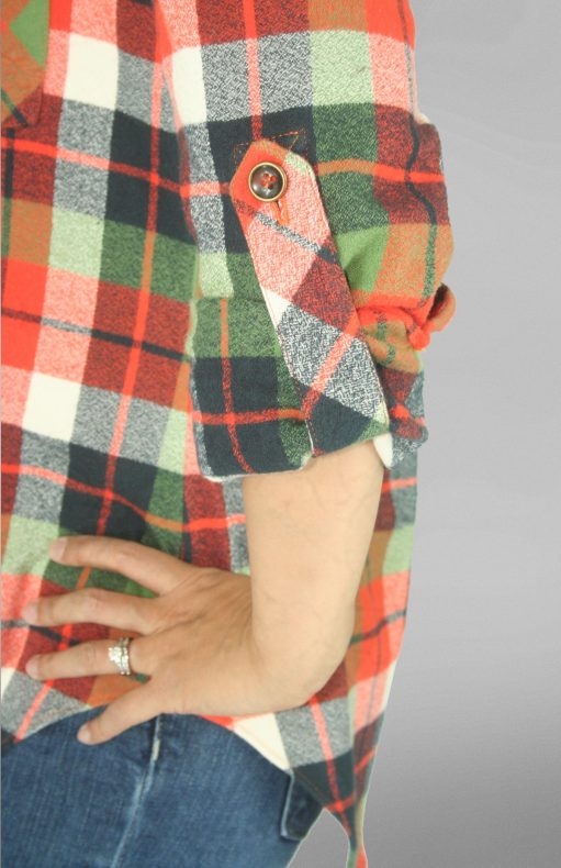Mila Shirt PDF Sewing Pattern Tab Close Up