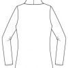 Itch to Stitch Hepburn Turtleneck Line Drawing Back