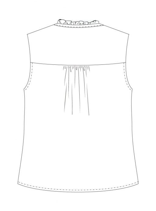 Itch-to-Stitch-Vienna-Tank-PDF-Sewing-Pattern-View-A-Back-Line-Drawing