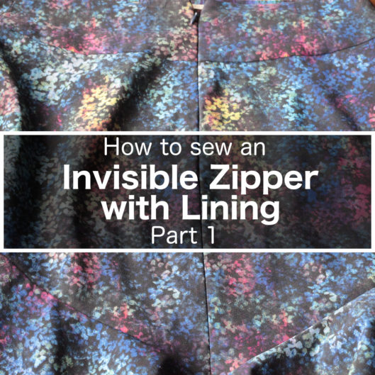 How to sew an invisible zipper with lining