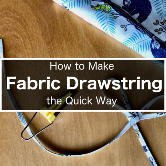 Fabric Drawstring the Quick Way How to make fabric drawstring the quick way