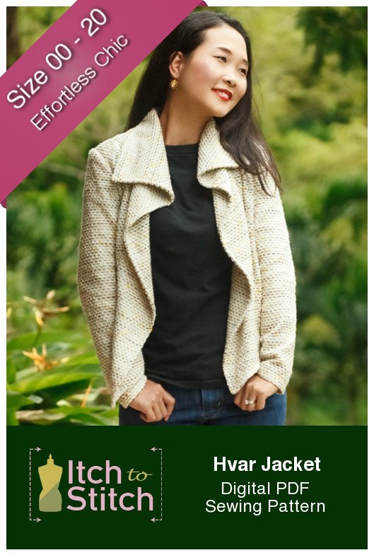 Itch to Stitch Hvar Jacket PDF Sewing Pattern