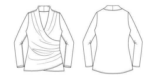 Itch to Stitch Brasov Wrap Top