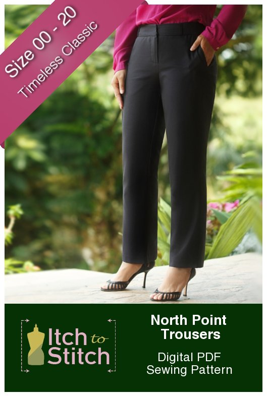 New Pattern: North Point Trousers Itch to Stitch North Point Trousers PDF Sewing Pattern