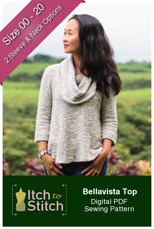 New Pattern: Bellavista Top Itch to Stitch Bellavista Top PDF Sewing Pattern