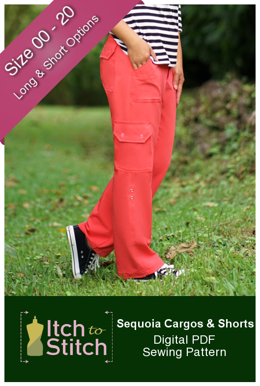 New Pattern: Sequoia Cargos & Shorts Itch to Stitch Sequoia Cargos & Shorts