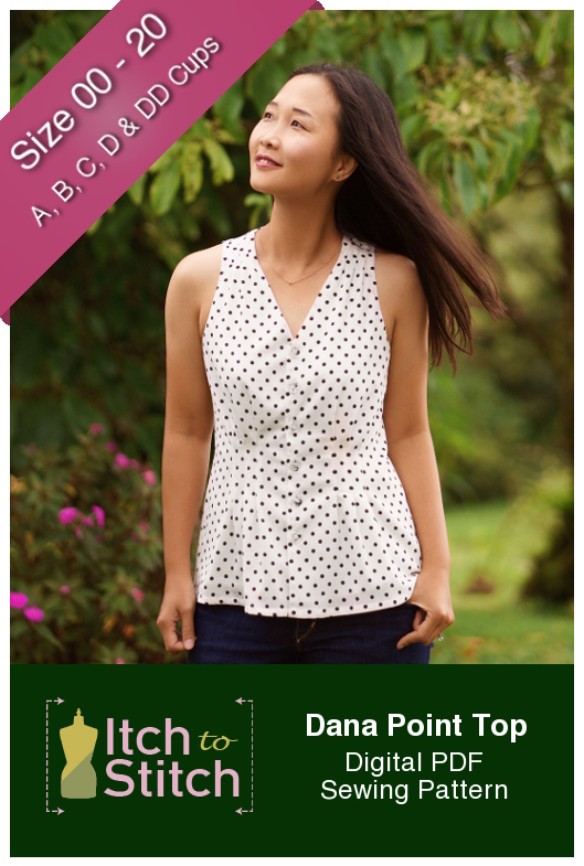 New Sewing Pattern: Dana Point Top Itch to Stitch Dana Point Top PDF Sewing Pattern