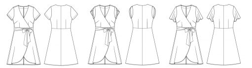 Petaluma Faux Wrap Dress Digital Sewing Pattern (PDF) - Image 9