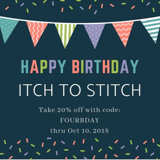 Itch to Stitch Birthday Celebration