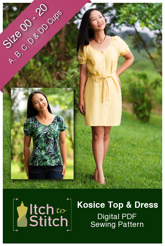 New Pattern: Kosice Top & Dress Itch to Stitch Kosice Top & Dress PDF Sewing Pattern