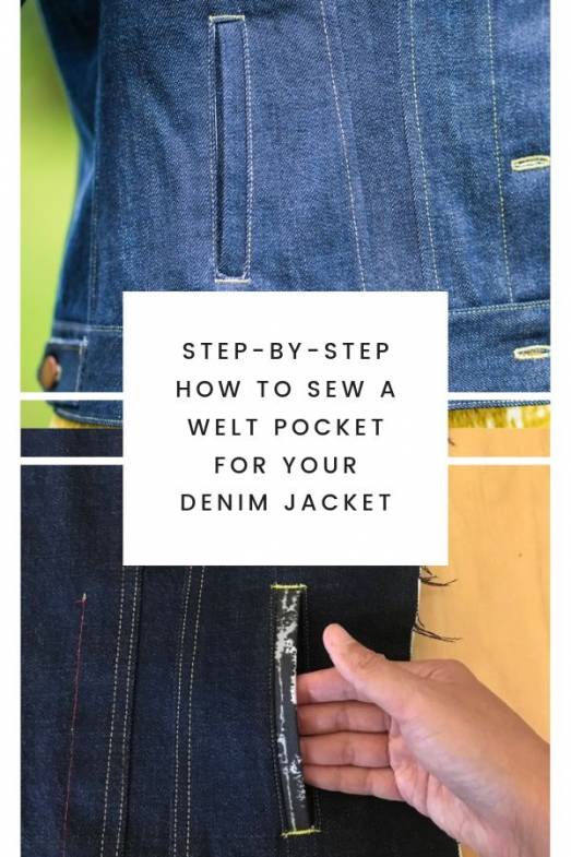 Welt Pocket on Denim Jacket Atenas Jacket Itch to Stitch