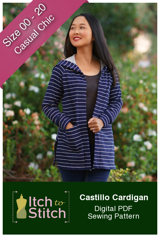 New Pattern: Castillo Cardigan Itch to Stitch Castillo Cardigan PDF Sewing Pattern