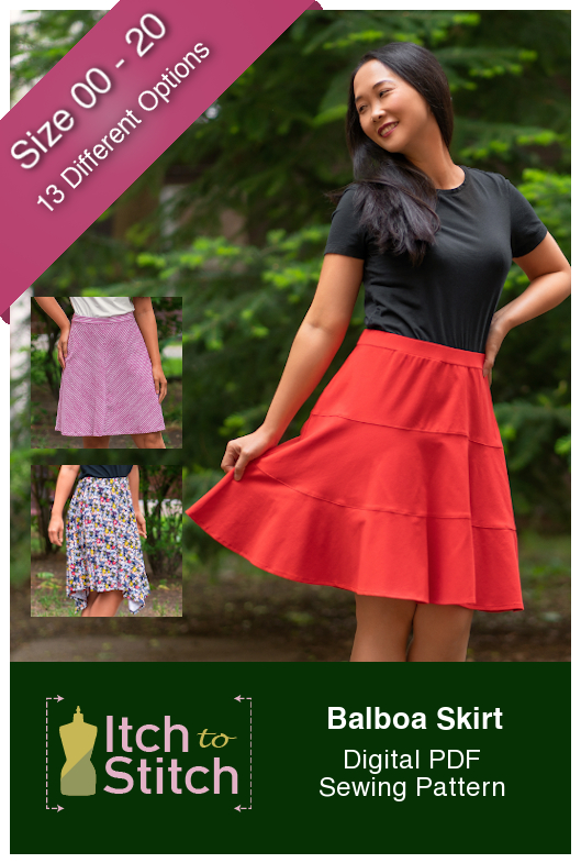 New Pattern: Balboa Skirt Itch to Stitch Balboa Skirt PDF Sewing Pattern