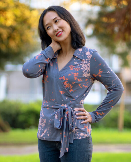 Itch to Stitch Coimbra Wrap Top PDF Sewing Pattern