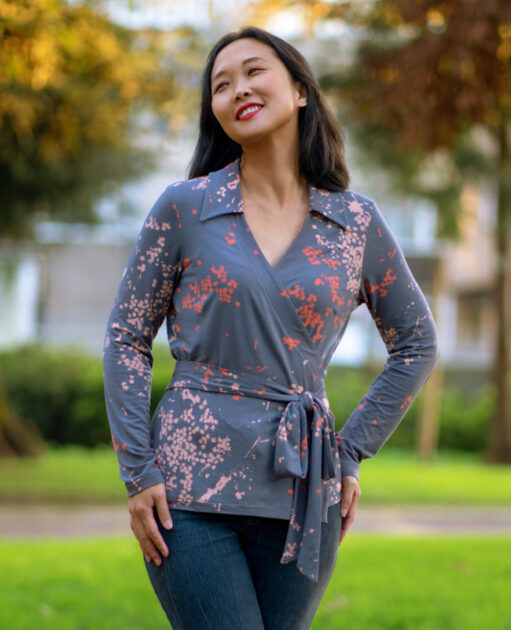 Itch to Stitch Coimbra Wrap Top PDF Sewing Pattern