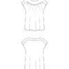 Itch to Stitch Algarve Top PDF Sewing Pattern Line Drawings