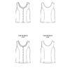 Itch to Stitch Madalena Vest Top PDF Sewing Pattern Line Drawings